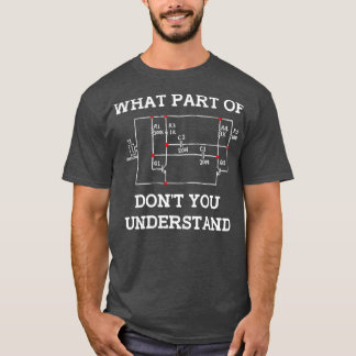 T-shirt Quelle Partie De Ne Comprenez-Vous Pas La Carte De