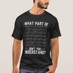 T-shirt Quelle partie des notes musicales que vous ne comp