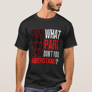 T-shirt Quelle Partie Ne Comprends-Tu Pas ? Basket-ball