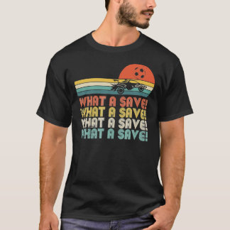 T-shirt Quelle sauvegarde Vintage Retro Rocket Soccer Car 