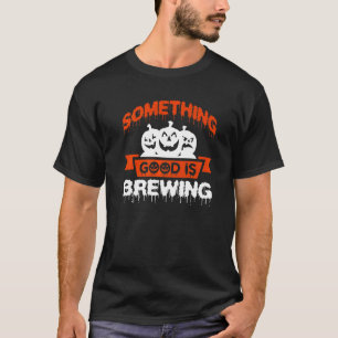 T-shirt Quelque Chose De Bon Est De Brûler Halloween Gross