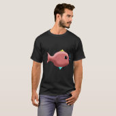 T-shirt Quelque chose de louche fond transparent (Devant entier)