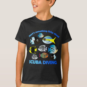 T-shirt Quelque chose de pêche sur la plongée