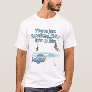 T-shirt Quelque Chose De Pêcheur Qui Se Déroule Sur Un Eng
