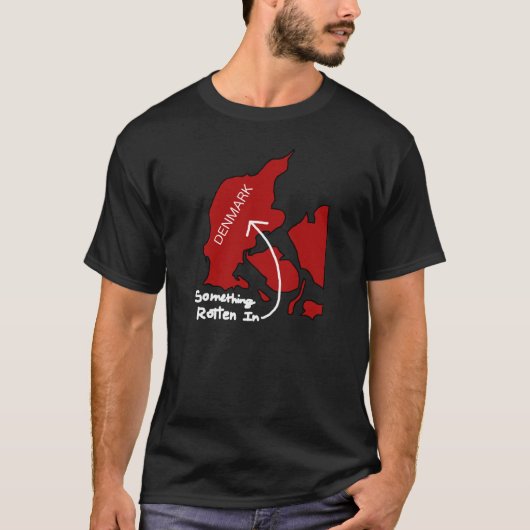 T-shirt Quelque chose putréfiée dans la pièce en t du (Devant)