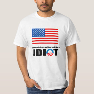 T-shirt Quelque part au Kenya un village manque son idiot