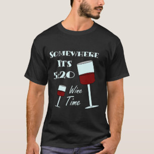 T-shirt Quelque Part C'Est 520 Temps Vin