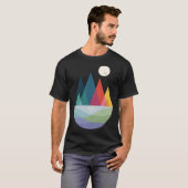 T-shirt Quelque part fille fille (Devant entier)