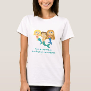 T-shirt "Quelques garçons sont des sirènes trop"