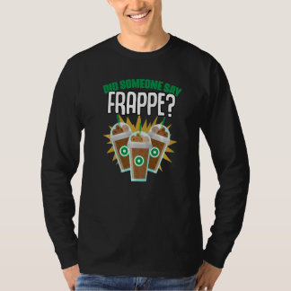T-shirt Quelqu'un a dit Frappe Humour pour caféine