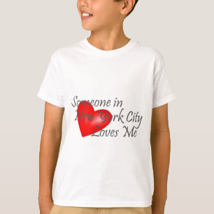T-shirt Quelqu'un à New York City m'aime