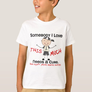 T-shirt Quelqu'un amour d'I - diabète de type 1 (garçon)