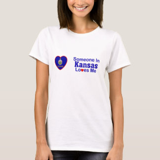 T-shirt Quelqu'un au Kansas m'aime