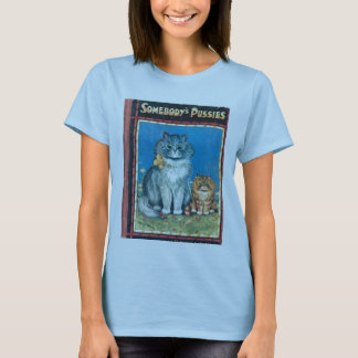 T-shirt Quelqu'un Babydoll T de chats par l'artiste Louis