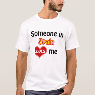 T-shirt Quelqu'un en Espagne m'aime