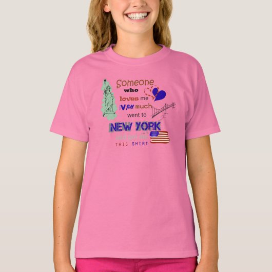 T-shirt Quelqu'un m'a eu - NY (Devant)