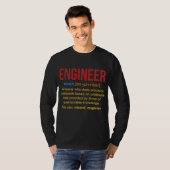 T-shirt Quelqu'Un Qui Fait Precision Guesswork Engineer  (Devant entier)