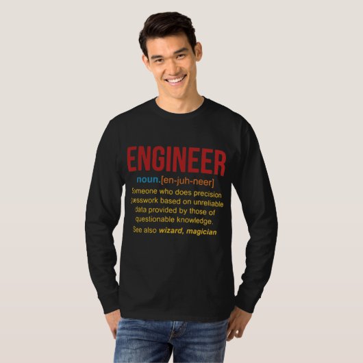 T-shirt Quelqu'Un Qui Fait Precision Guesswork Engineer  (Devant entier)