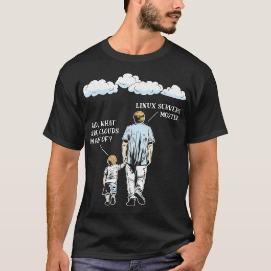 T-shirt Quels Sont Les Nuages Faits De Programmation Drôle (Devant)
