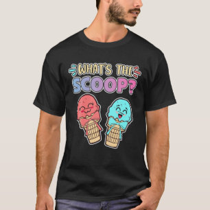 T-shirt Qu'est-ce que la crème glacée Scoop Genre Reveal B