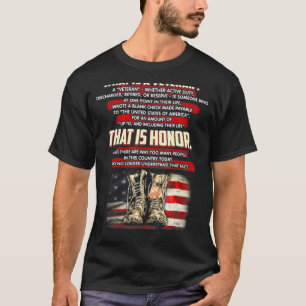 T-shirt Qu'est-ce que l'ancien combattant un vétéran, que