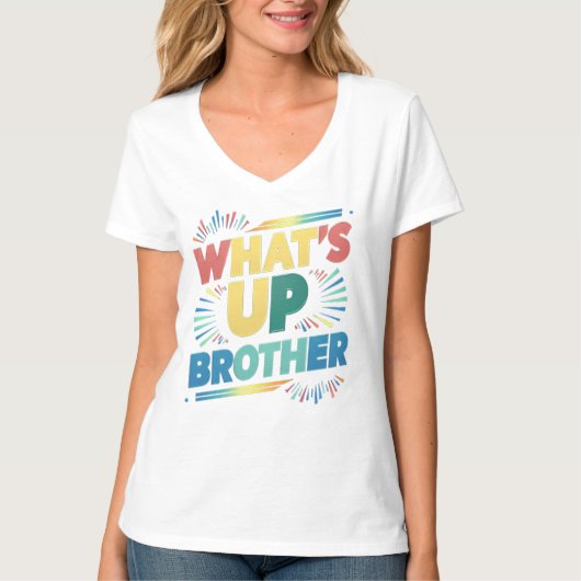 T-shirt qu'est-ce que le frère (D) (Devant)