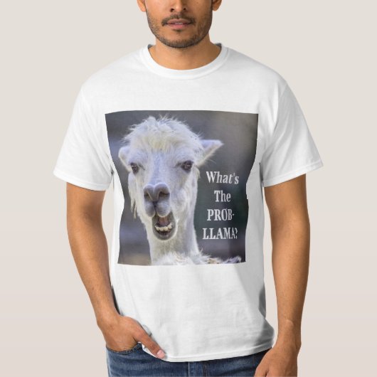 T-shirt Qu'est-ce que le Prob-Llama ? Jote Drôle LLAMA (Devant)