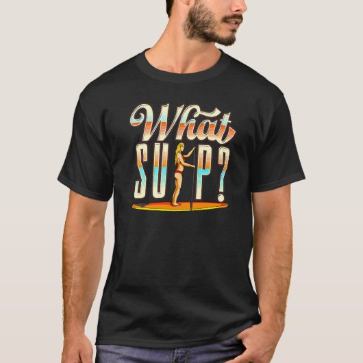 T-shirt Qu'est-ce que le stand up paddle   (Devant)
