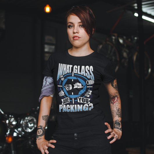 T-shirt Qu'est-ce que le verre sont que vous empaquetez -