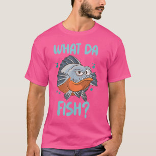 T-shirt Qu'Est-Ce Que Poisson Amusant Motif Océan Mer du N