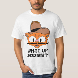 T-shirt Qu'est-ce que tu fais Hoss? Country Cowboy Cat Señ