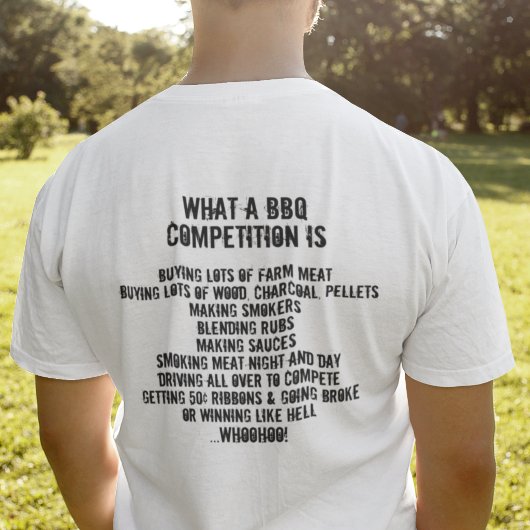 T-shirt Qu'est-ce qu'un concours de barbecue ?