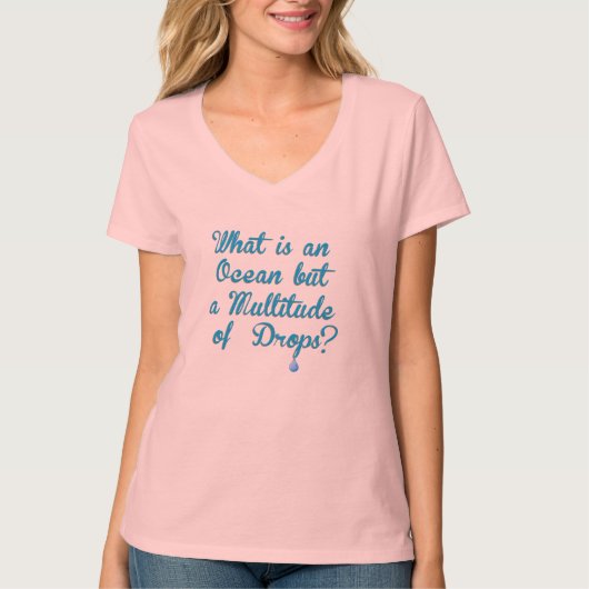 T-shirt Qu'est-ce qu'un océan (Devant)