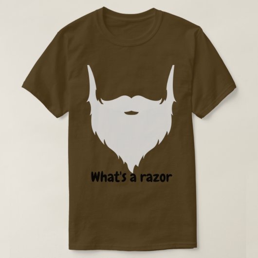 T-shirt Qu'est-ce qu'un rasoir (Design devant)