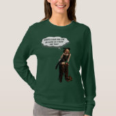 T-shirt Qu'est-ce qu'une fille sympa comme moi fait en pla (Devant)