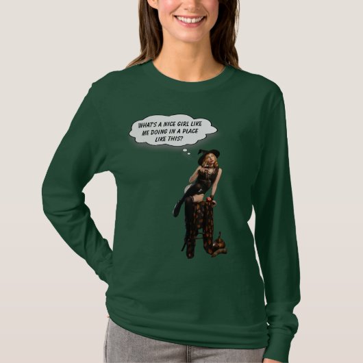 T-shirt Qu'est-ce qu'une fille sympa comme moi fait en pla (Devant)