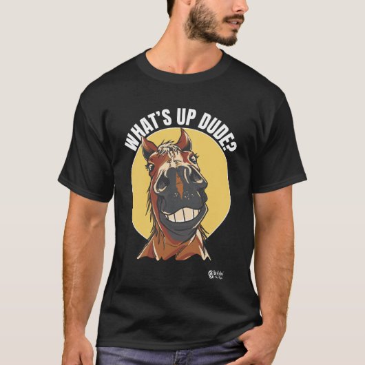 T-shirt Qu'est-ce qu'Up Dude ? Couleur noire (Devant)