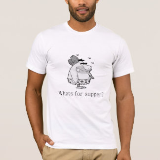 T-shirt Qu'est pour le dîner ?