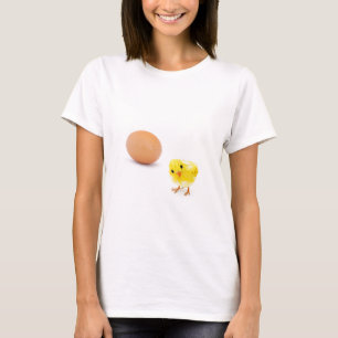 T-shirt qu'est venu d'abord le poulet ou l'oeuf ?