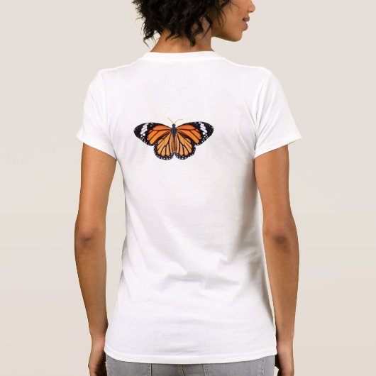 T-shirt question de la chenille à papillon monarque chrysa (Dos)
