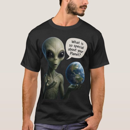 T-shirt Question extraterrestre (Devant)