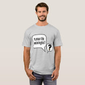 T-shirt Question significative — Gris (Devant entier)