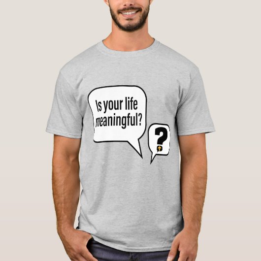 T-shirt Question significative — Gris (Devant)