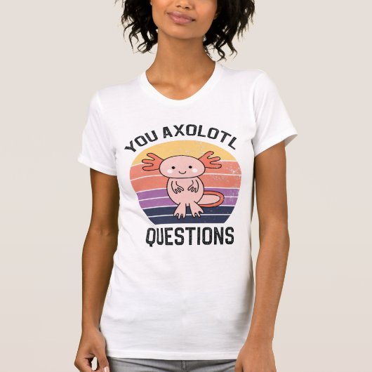 T-shirt Questions Axolotl (Devant)