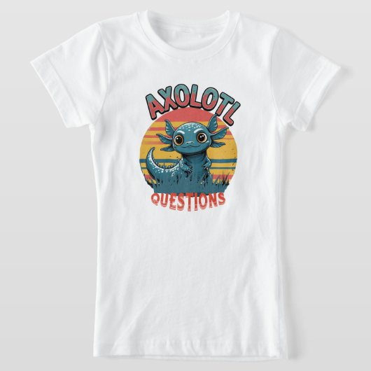 T-Shirt "QUESTIONS AXOLOTL - Vibes de graffitis rétro" (Poser)