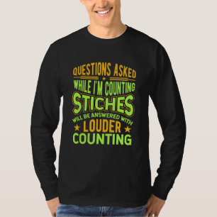 T-shirt Questions De Couture Posées Pendant Que Je Comptai