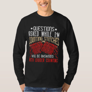 T-shirt Questions De Couture Posées Pendant Que Je Comptai