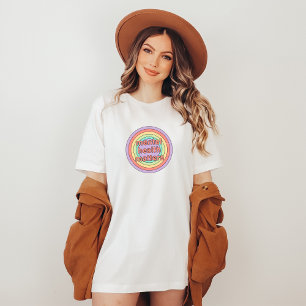 T-shirt Questions de santé mentale Bonbons de pêche circ
