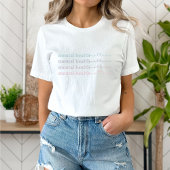 T-shirt Questions de santé mentale | Citation IV Gris fran