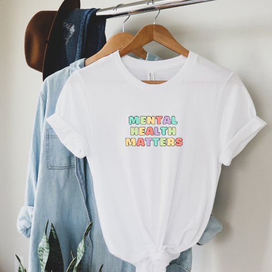 T-shirt Questions de santé mentale | Citer Koni Peach Cand
